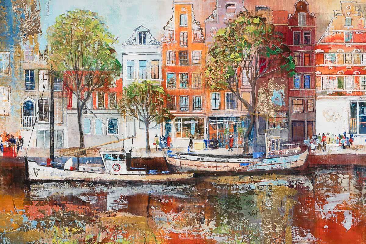 The City Of Canals And Dreams - Original by artist Veronika Benoni - Wyecliffe Galleries