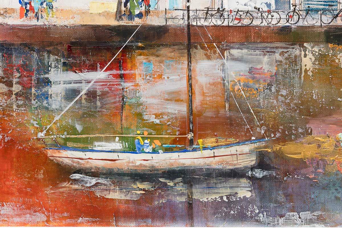 The City Of Canals And Dreams - Original by artist Veronika Benoni - Wyecliffe Galleries