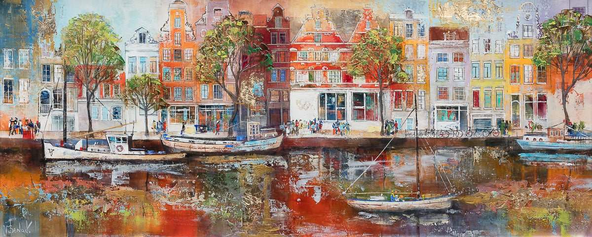 The City Of Canals And Dreams - Original by artist Veronika Benoni - Wyecliffe Galleries