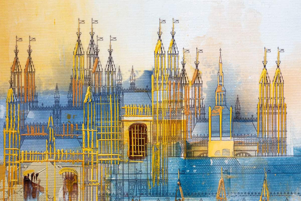 Tranquil London - Original - SOLD by artist Veronika Benoni - Wyecliffe Galleries