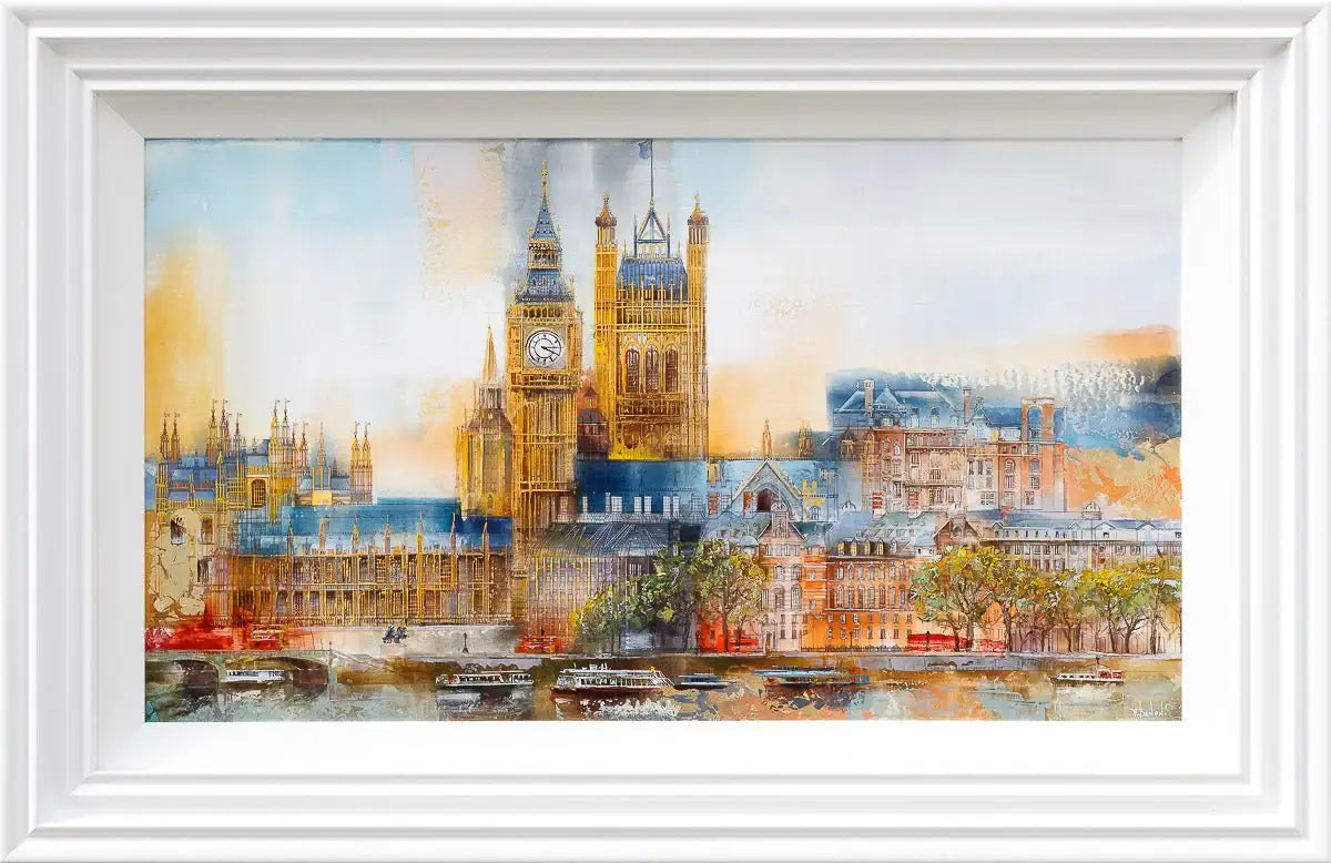 Tranquil London - Original - SOLD by artist Veronika Benoni - Wyecliffe Galleries