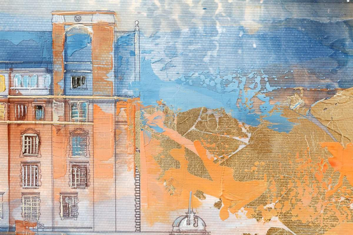 Tranquil London - Original - SOLD by artist Veronika Benoni - Wyecliffe Galleries