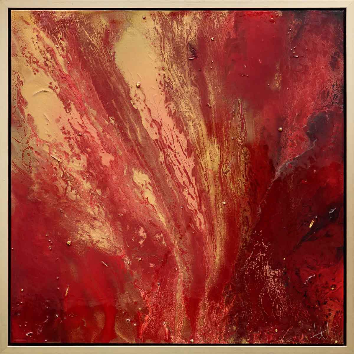 Rose Petals And Angel Wings II - Original by artist Wendy Satchwell - Wyecliffe Galleries