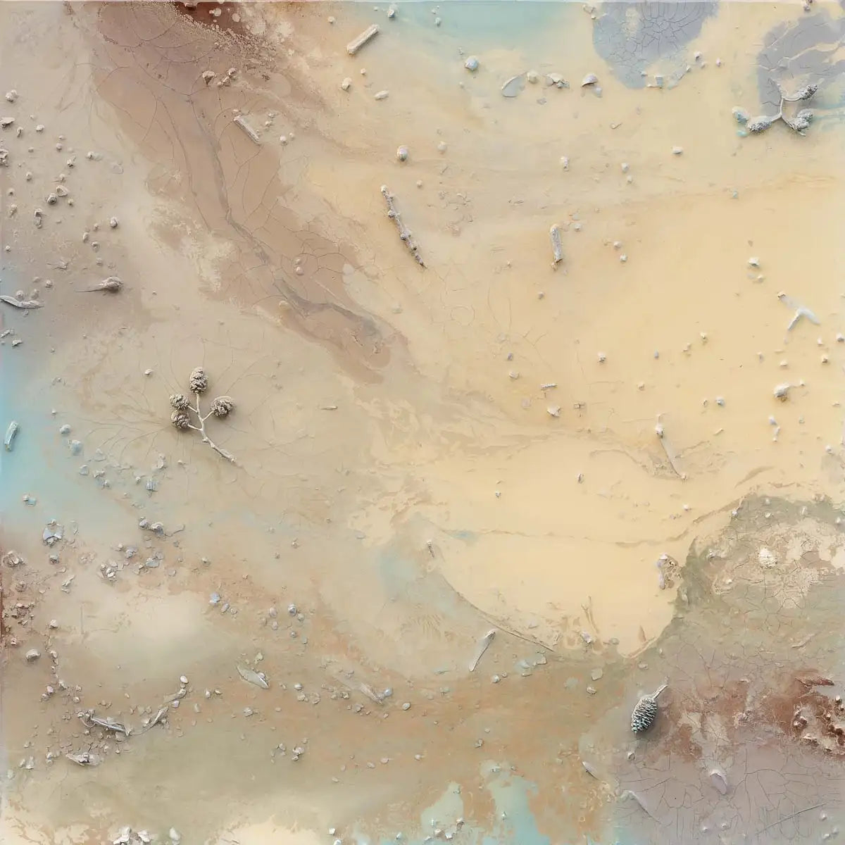 Sandy Beaches II - Original by artist Wendy Satchwell - Wyecliffe Galleries