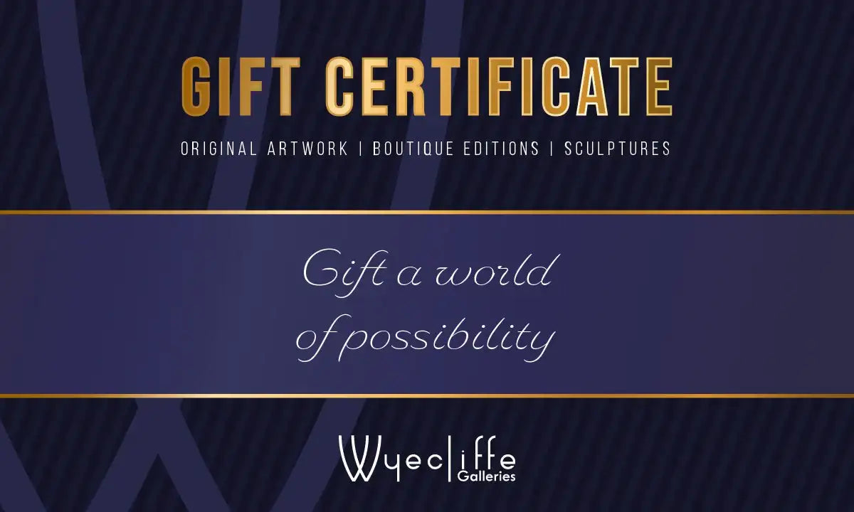 Gift Certificate by artist Wyecliffe Original Art - Wyecliffe Galleries
