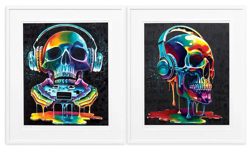 Music In My Bones & Game Over - Set of 2 - Artist Proof - SOLD by artist Becky Smith - Wyecliffe Galleries