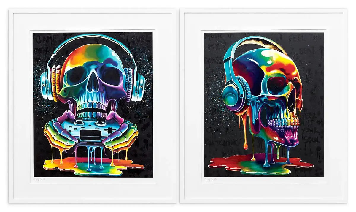 Music In My Bones & Game Over - Set of 2 - Artist Proof - SOLD by artist Becky Smith - Wyecliffe Galleries