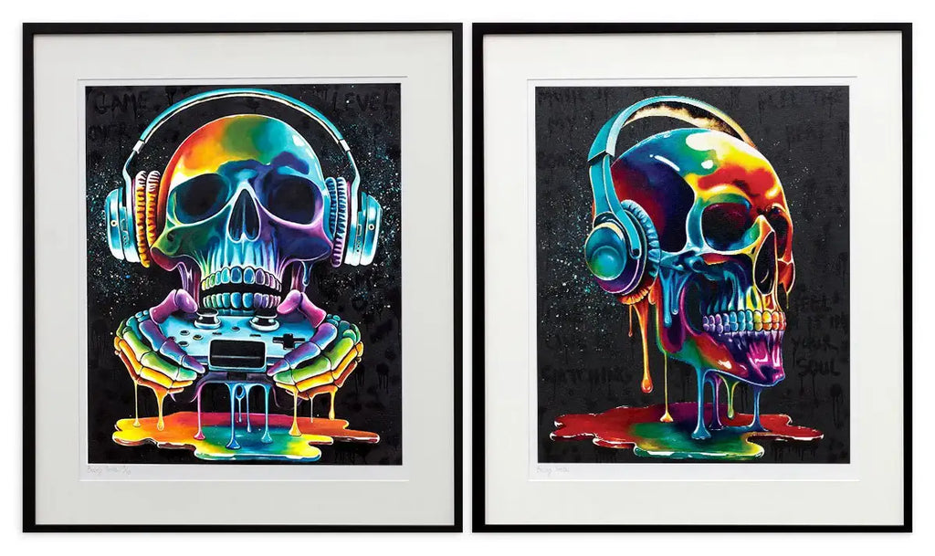 Music In My Bones & Game Over - Set of 2 - Artist Proof - SOLD by artist Becky Smith - Wyecliffe Galleries