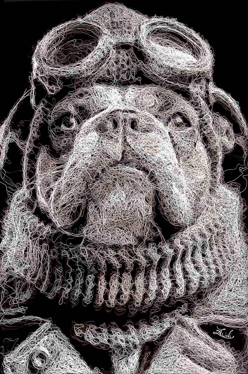 Biggles - Original - SOLD by artist Zalini - Wyecliffe Galleries