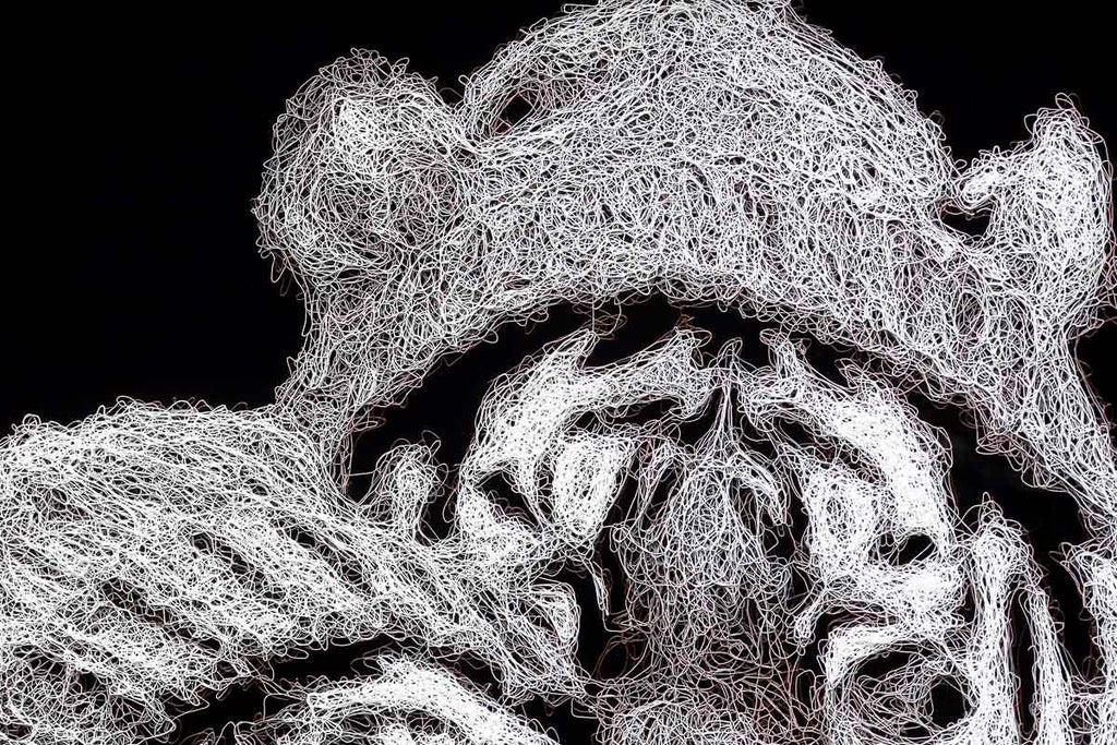 Bites N Cuddles - Original - SOLD by artist Zalini - Wyecliffe Galleries