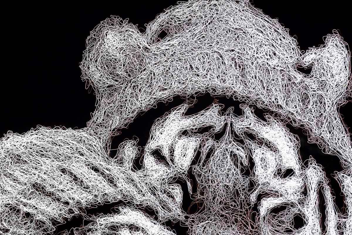 Bites N Cuddles - Original - SOLD by artist Zalini - Wyecliffe Galleries