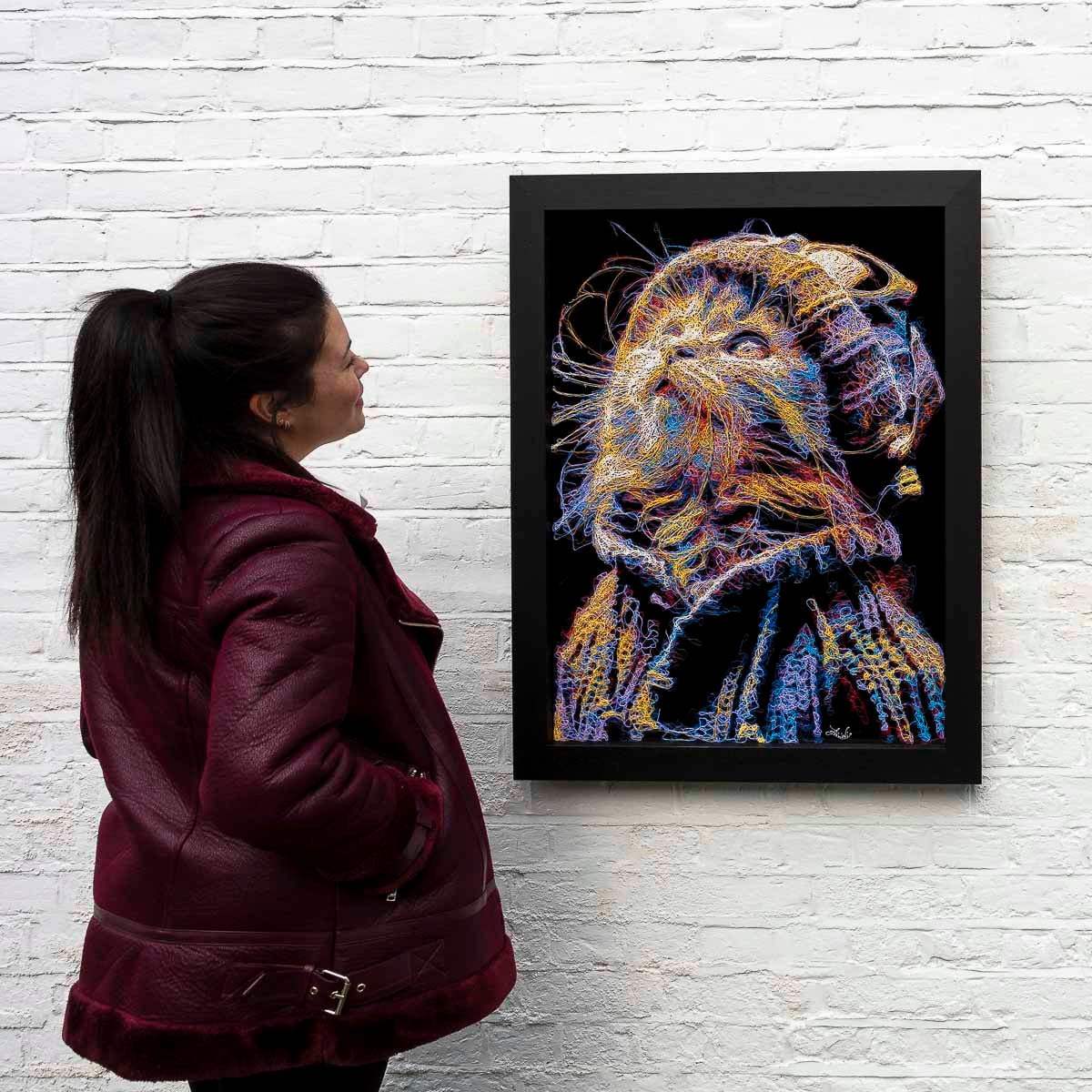 Bright Lights - Original - SOLD by artist Zalini - Wyecliffe Galleries