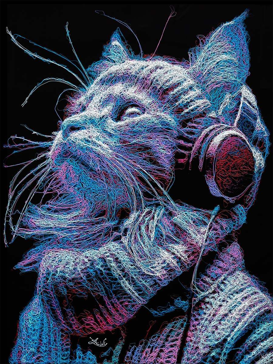 Bright Star - Original - SOLD by artist Zalini - Wyecliffe Galleries