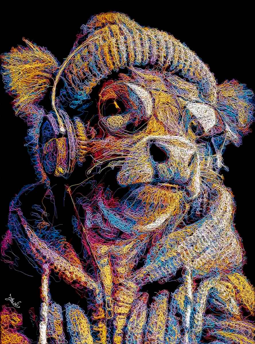 Daisy Moo - Original - SOLD by artist Zalini - Wyecliffe Galleries