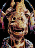 DJ Knitty G - Original - SOLD by artist Zalini - Wyecliffe Galleries