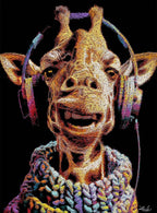 DJ Knitty G - Original - SOLD by artist Zalini - Wyecliffe Galleries