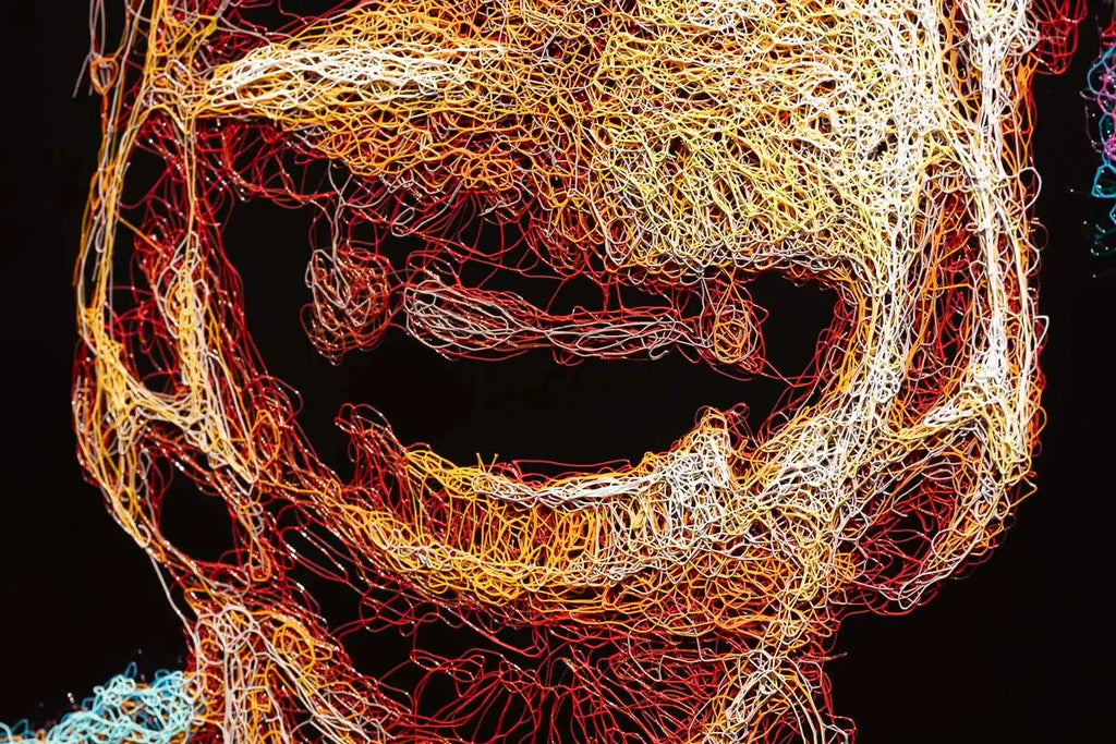 DJ Knitty G - Original - SOLD by artist Zalini - Wyecliffe Galleries