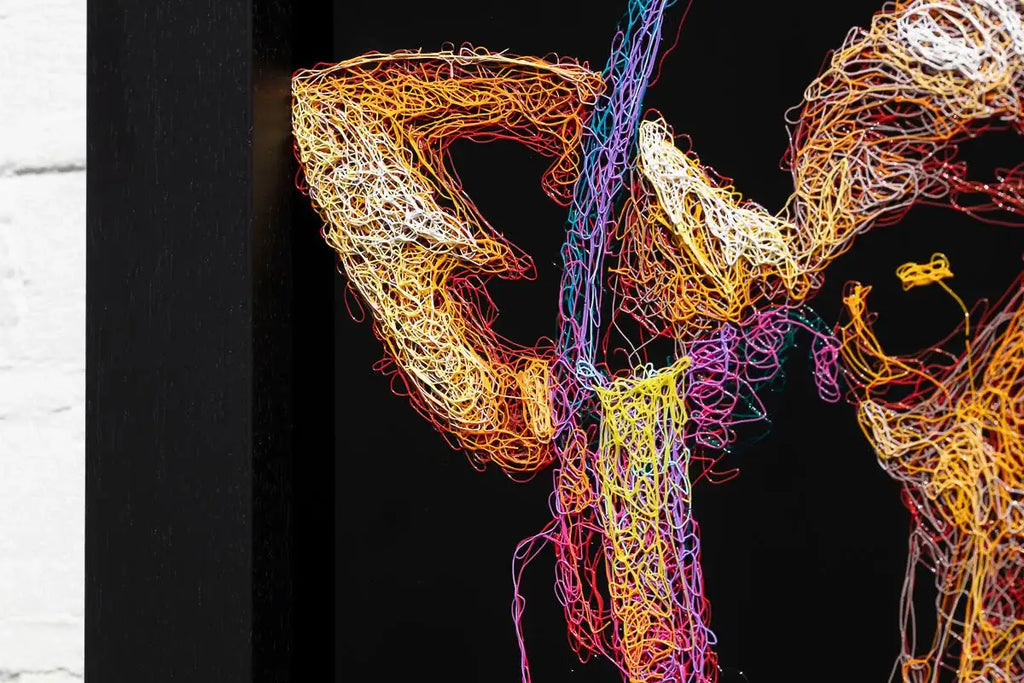 DJ Knitty G - Original - SOLD by artist Zalini - Wyecliffe Galleries