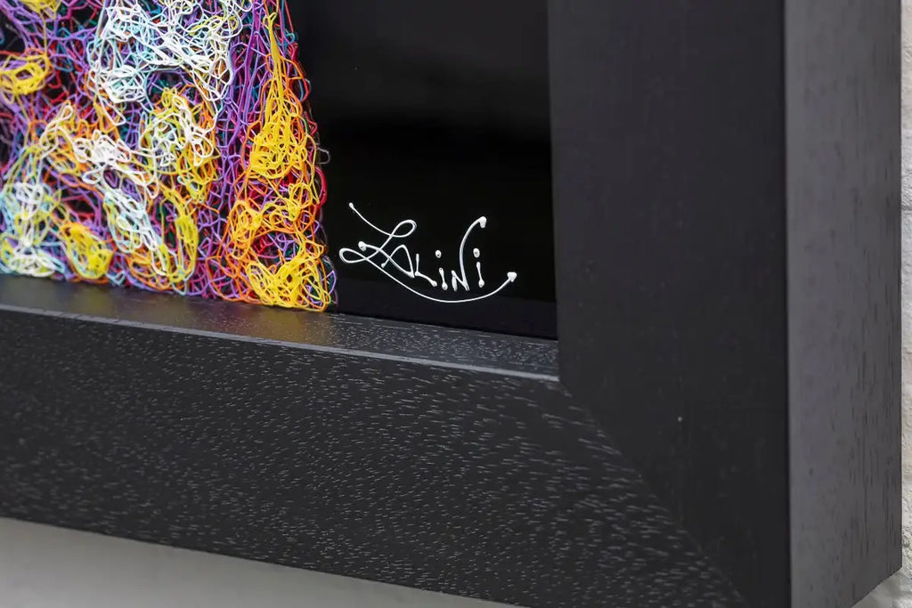 DJ Knitty G - Original - SOLD by artist Zalini - Wyecliffe Galleries