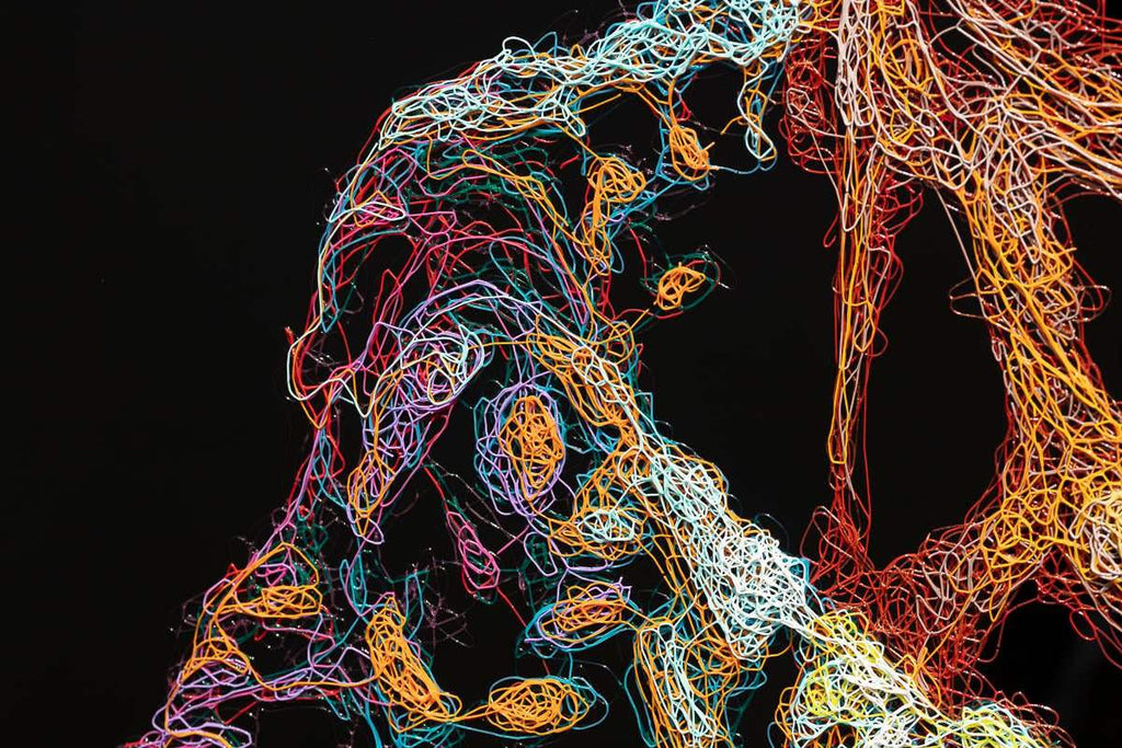 DJ Knitty G - Original - SOLD by artist Zalini - Wyecliffe Galleries