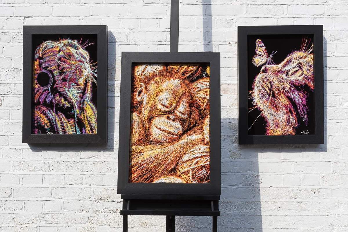 Tangletan - Original by artist Zalini - Wyecliffe Galleries