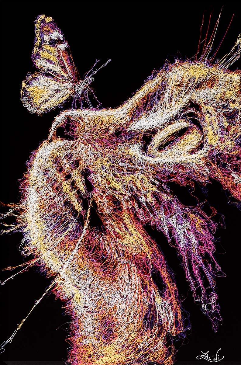 Eye See You - Original - SOLD by artist Zalini - Wyecliffe Galleries