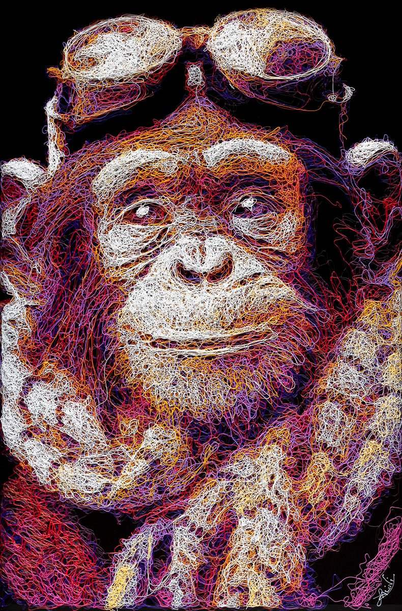 Happy - Original - SOLD by artist Zalini - Wyecliffe Galleries