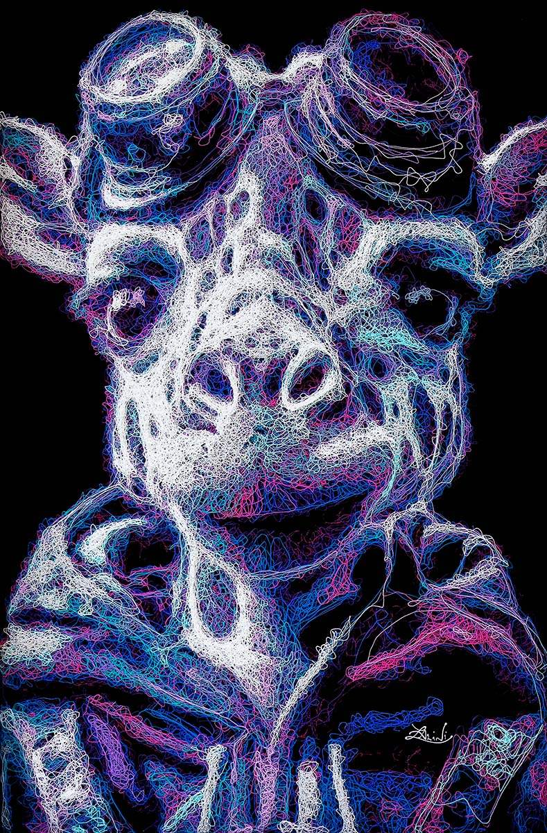 Indi - Original by artist Zalini - Wyecliffe Galleries