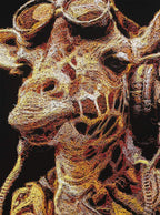 Jenga - Original - SOLD by artist Zalini - Wyecliffe Galleries