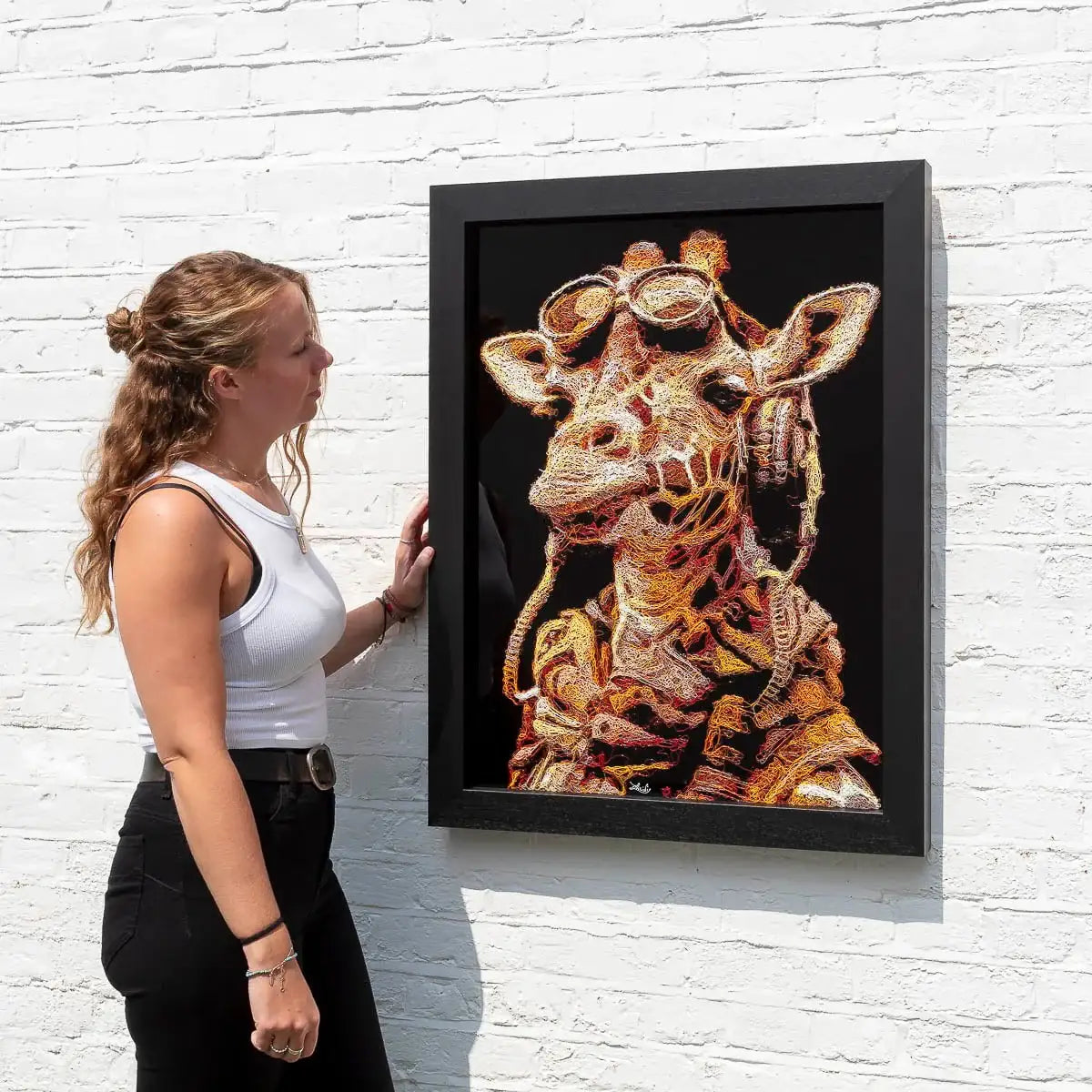 Jenga - Original - SOLD by artist Zalini - Wyecliffe Galleries