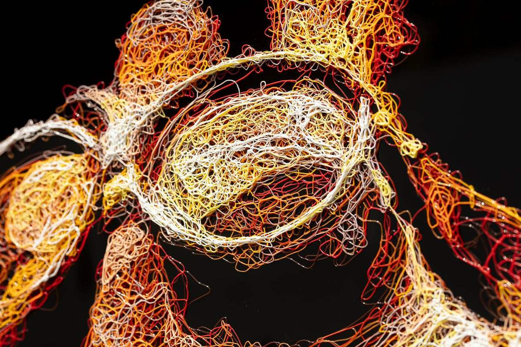 Jenga - Original - SOLD by artist Zalini - Wyecliffe Galleries