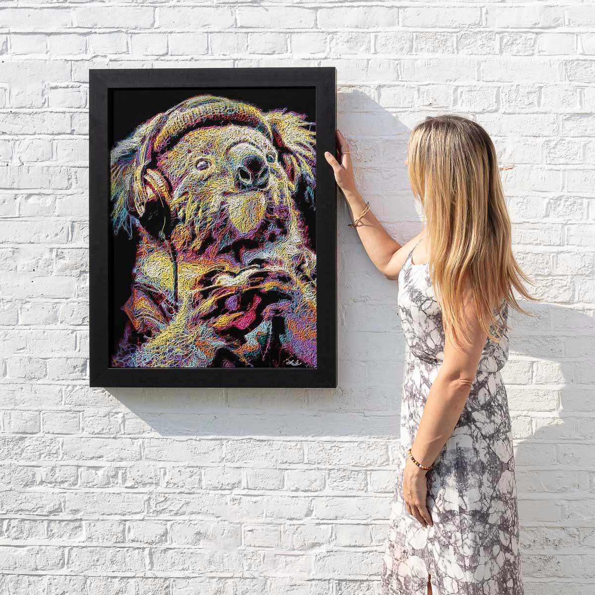 Kizzme - Original - SOLD by artist Zalini - Wyecliffe Galleries