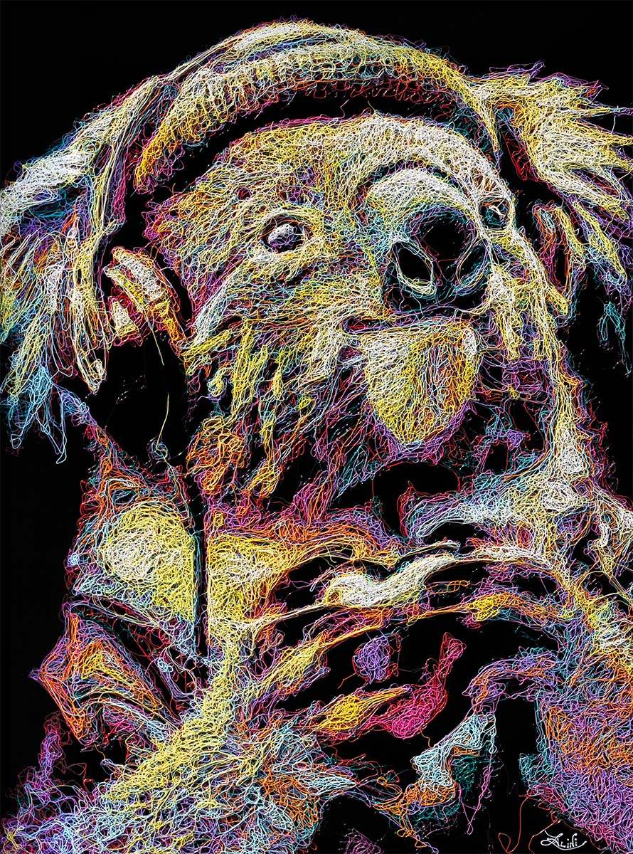 Kizzme - Original - SOLD by artist Zalini - Wyecliffe Galleries