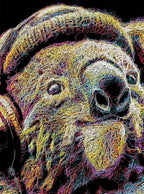 Kizzme - Original - SOLD by artist Zalini - Wyecliffe Galleries