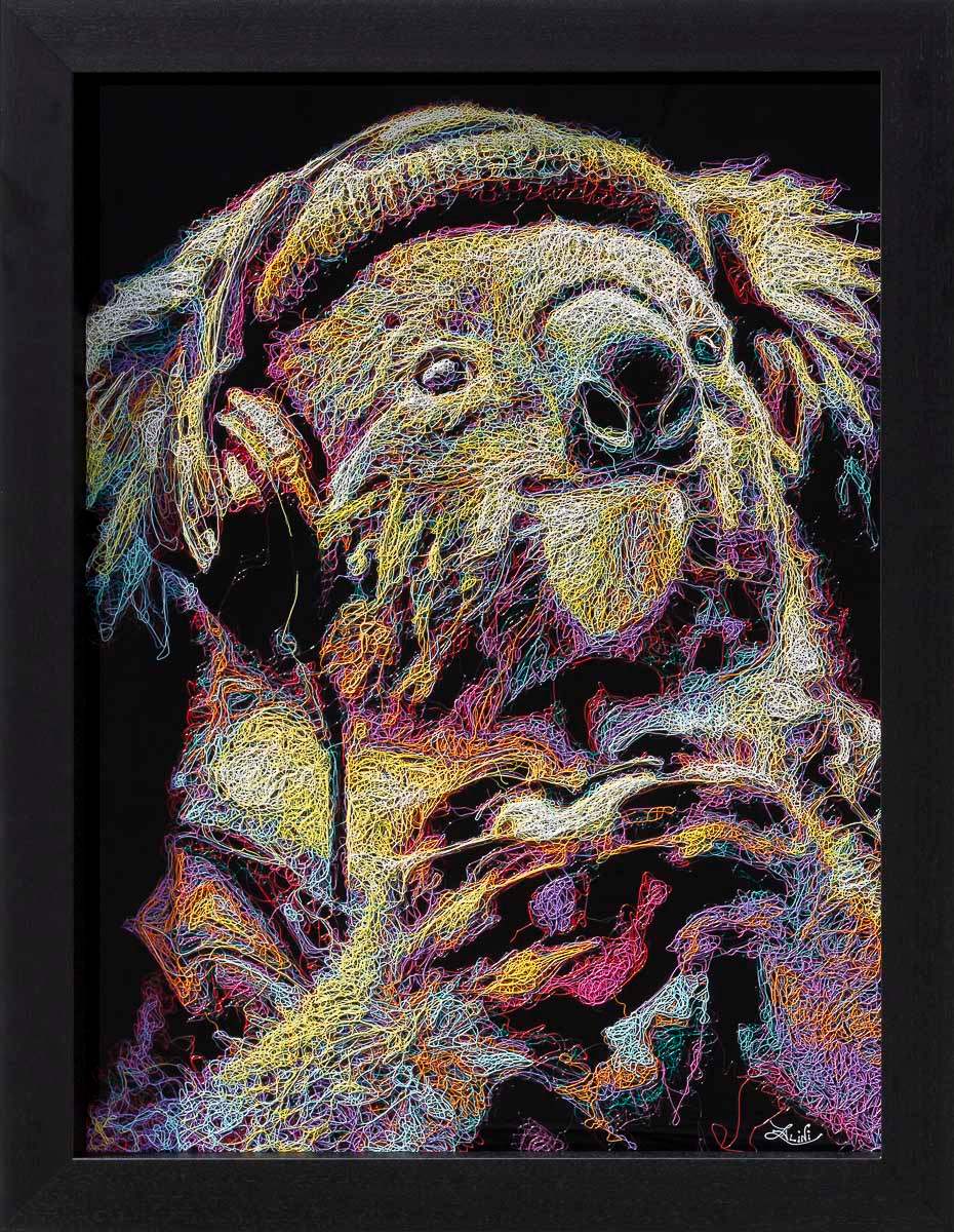 Kizzme - Original - SOLD by artist Zalini - Wyecliffe Galleries