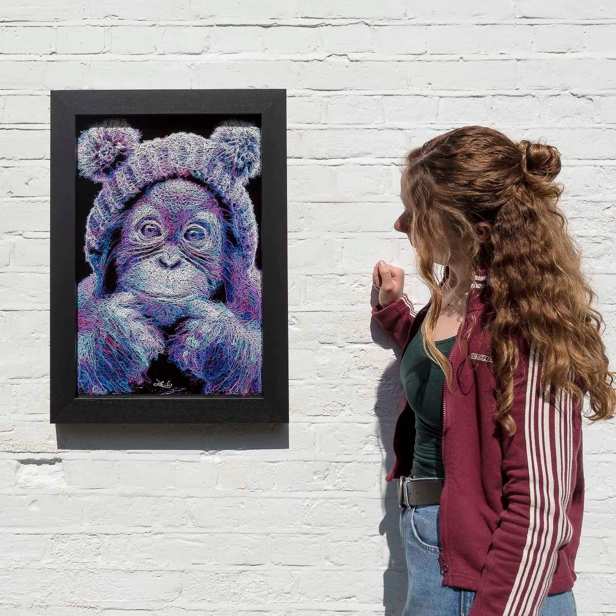 Look At Me - Original - SOLD by artist Zalini - Wyecliffe Galleries