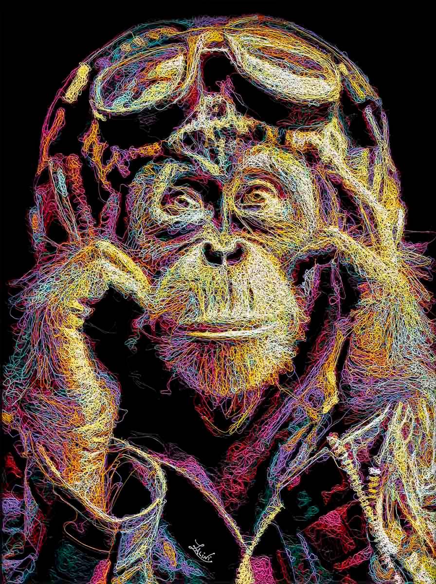 Maverick - Original - SOLD by artist Zalini - Wyecliffe Galleries