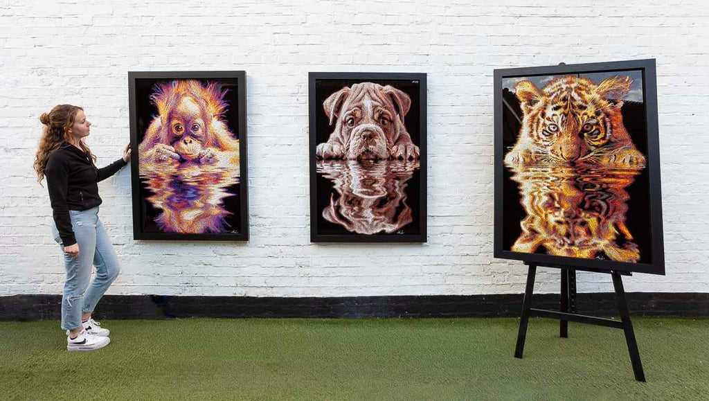 Monkey Sea - Original - SOLD by artist Zalini - Wyecliffe Galleries