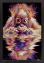 Monkey Sea - Original - SOLD by artist Zalini - Wyecliffe Galleries