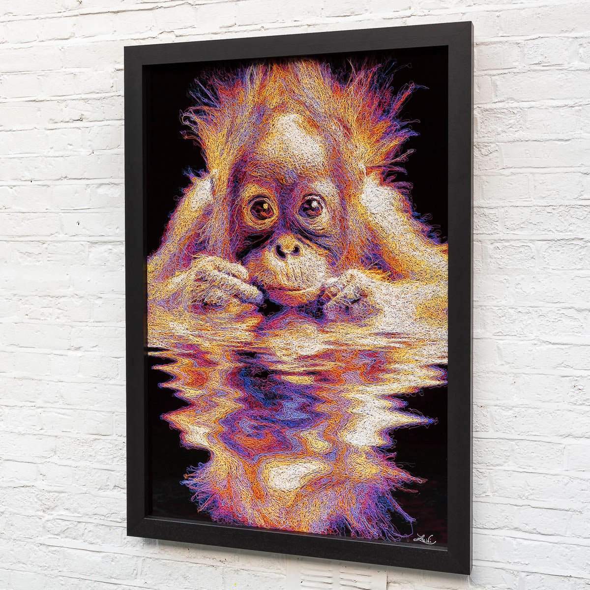 Monkey Sea - Original - SOLD by artist Zalini - Wyecliffe Galleries