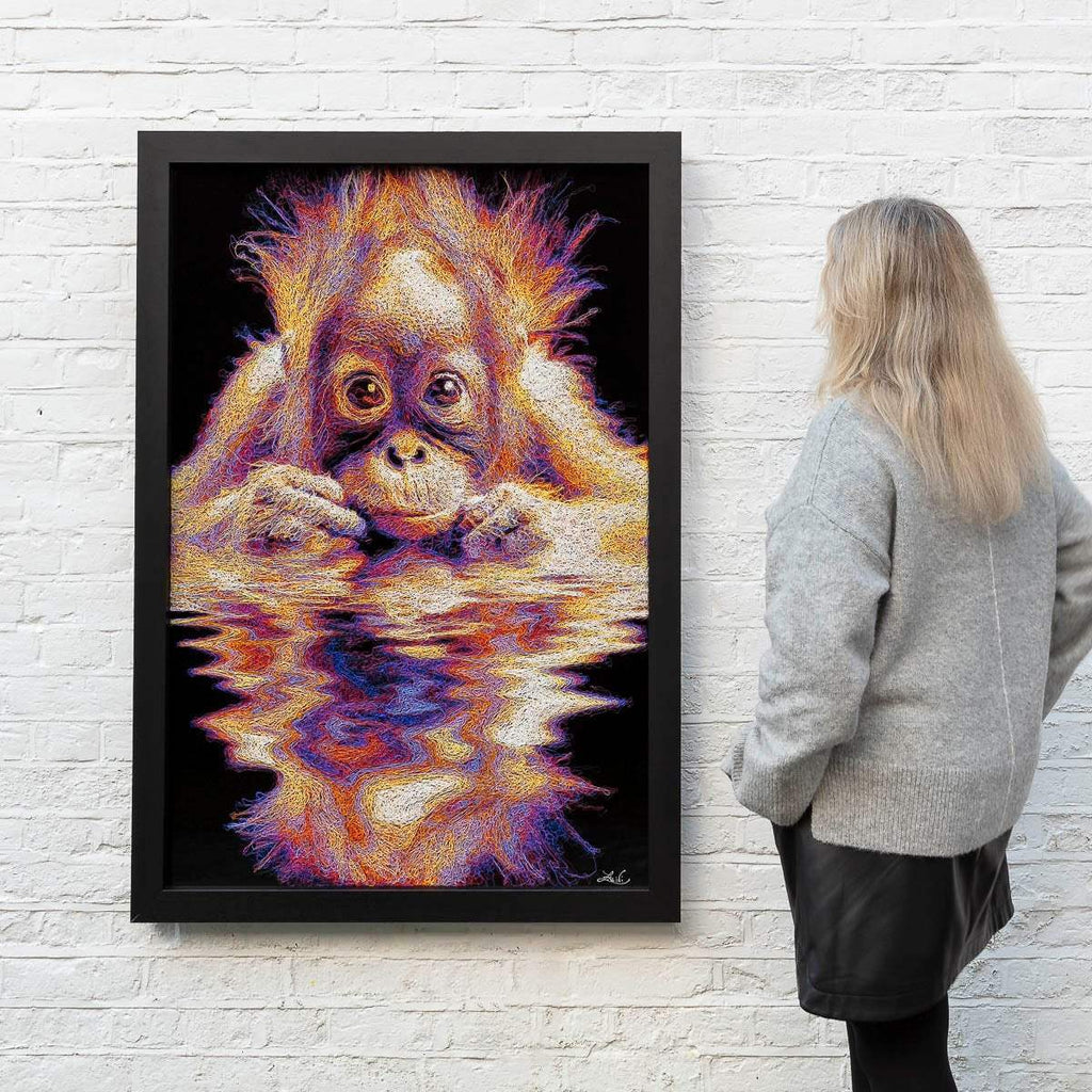 Monkey Sea - Original - SOLD by artist Zalini - Wyecliffe Galleries