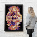 Monkey Sea - Original - SOLD by artist Zalini - Wyecliffe Galleries