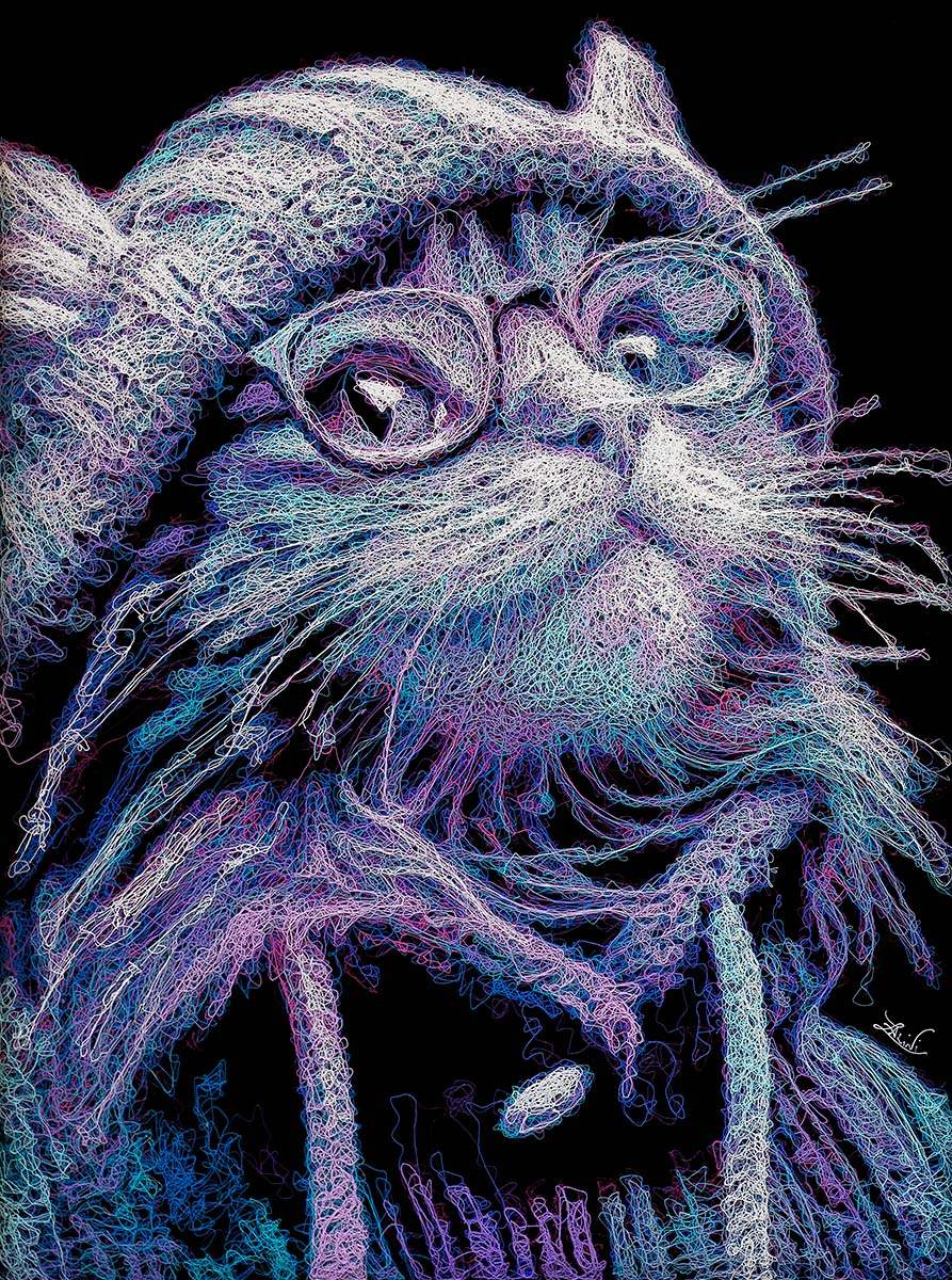 Moonshine - Original - SOLD by artist Zalini - Wyecliffe Galleries