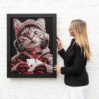 Poker Face - Original - SOLD by artist Zalini - Wyecliffe Galleries