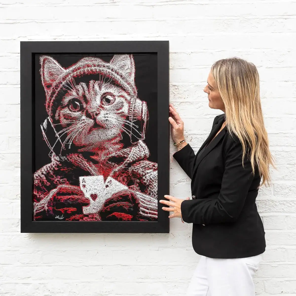 Poker Face - Original - SOLD by artist Zalini - Wyecliffe Galleries