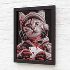 Poker Face - Original - SOLD by artist Zalini - Wyecliffe Galleries