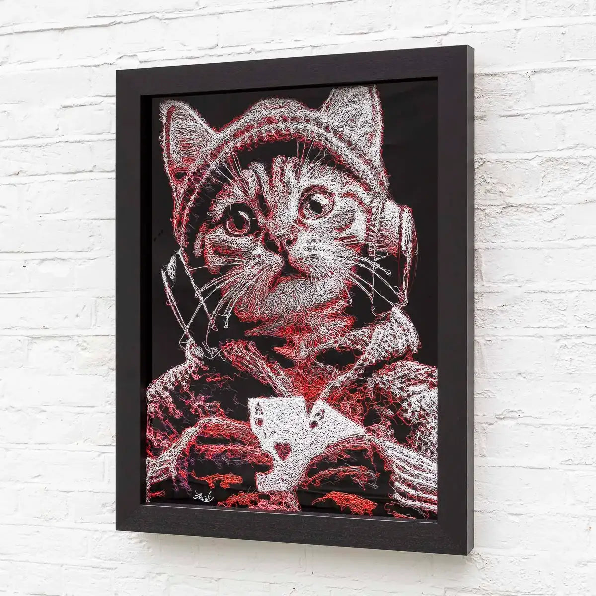 Poker Face - Original - SOLD by artist Zalini - Wyecliffe Galleries