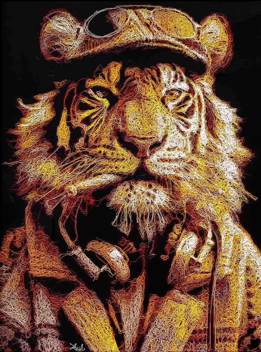 Reginald - Original - SOLD by artist Zalini - Wyecliffe Galleries