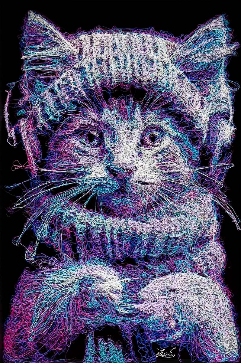 Scamp - Original - SOLD by artist Zalini - Wyecliffe Galleries