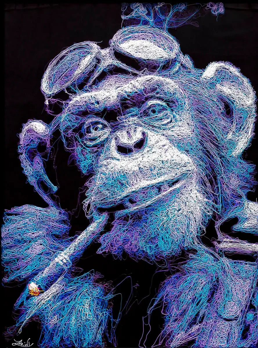 Smoky - Original - SOLD by artist Zalini - Wyecliffe Galleries